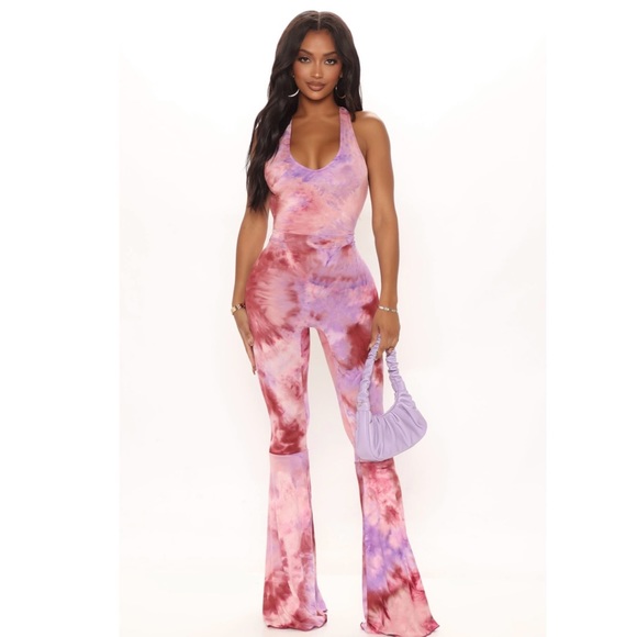 Fashion Nova Pants - Size small tye-dye fashion nova jumpsuit !!